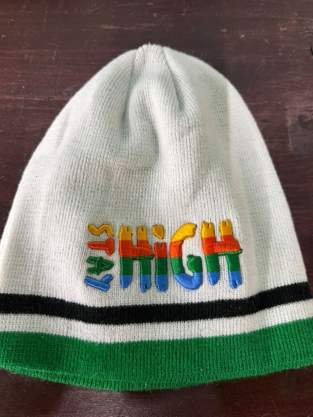 Stay High Green Beanie Hat